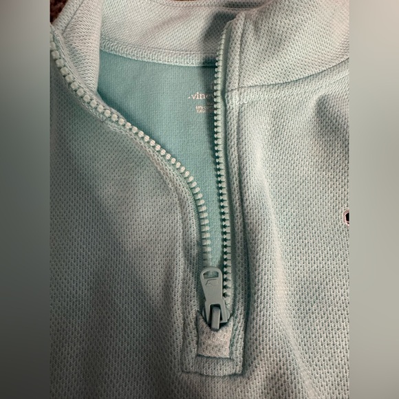 Vineyard Vines Mint Green Quarter-Zip Sweatshirt - Picture 4 of 6